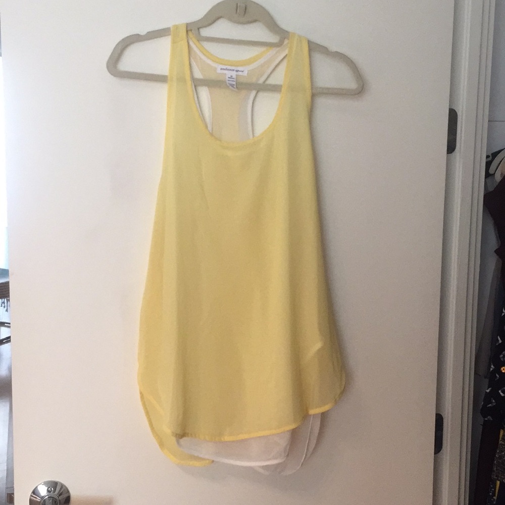 Woven Layered Long Tank, size M